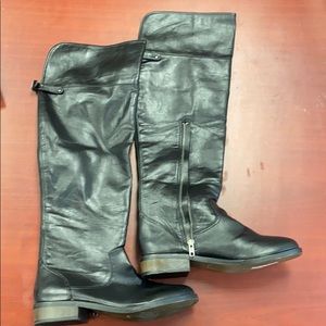 Black over the knee boots